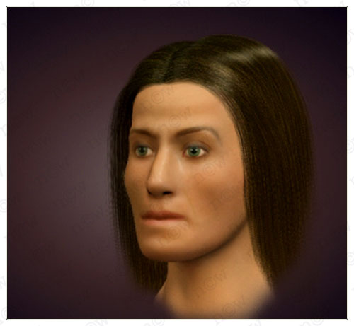 Digitized Face Cast (Nicole Wolf)